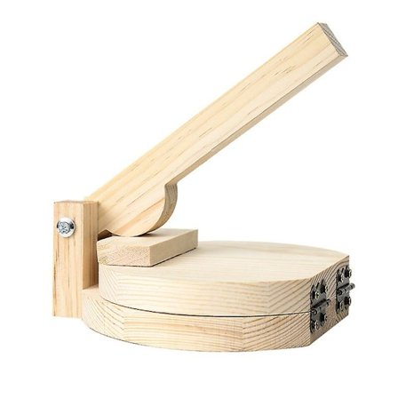 Tortillapresse i tre, Tortillapresse i tre, Dumpling Pizza Deig Pastry Press Dumpling Press Verktøy Kjøkken-yux