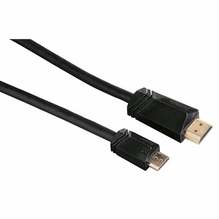 Kabel HDMI Ethernet HDMI A-HDMI Mini C Svart 1.5m