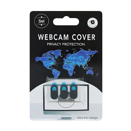 3 X Skydd för webbkamera webcam cover Svart one size