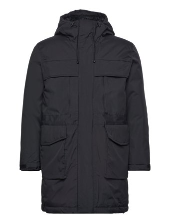 Apex Canvas Long Padded Coat - Grs Parka Takki Black Knowledge Cotton Apparel