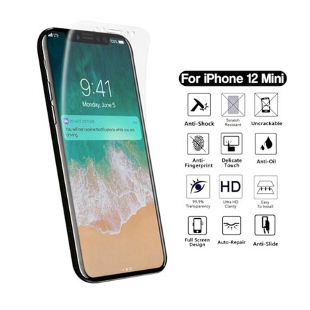Kattava iPhone 12 Pro Max -näytönsuoja NanoEdge Protective muovi