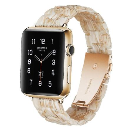 Watch - kompatibel med 38-40 mm / 42-44 mm serie 5/4/3/2/1 Silk white 38 40mm