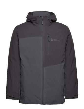 Feldberg 3In1 Jkt M Parkas Jakke Grå Jack Wolfskin