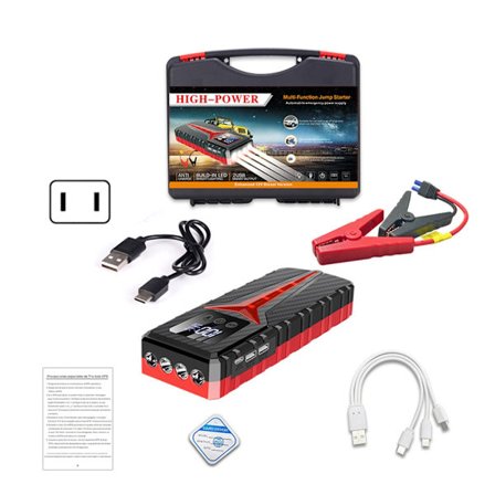 Bil Jump Starter Mångsidig Auto Power Bank 8000A batteriladdare för vägresor