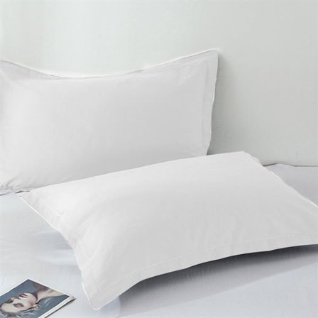 Örngott i bomull, 48x74 cm, vit