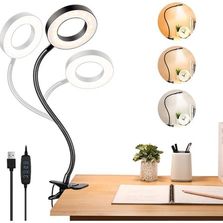 LED-lukuvalo, lukuvalo klipsillä sänkyyn