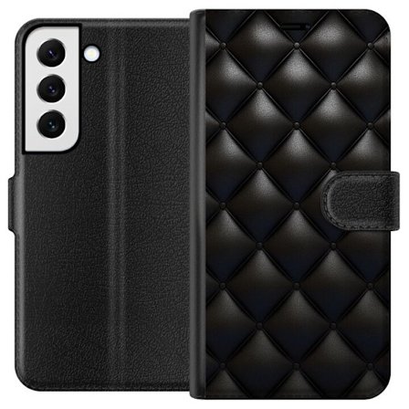 Yhteensopiva Lompakkokotelo Samsung Galaxy S22 5G Nahka Musta