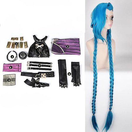 Rask Levering Lol Jinx Cosplay Jinx Cosplay Kostyme Uniform Antrekk League Of Legend