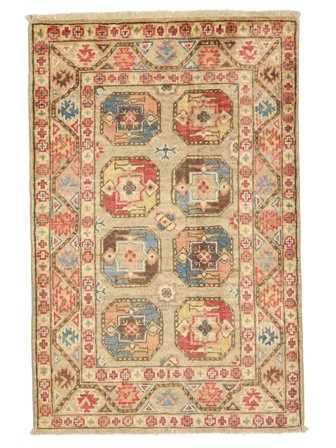 Kazak Fine Matta Orientalisk Orange/Brun (Ull, Afghanistan)