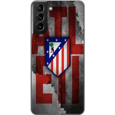 Kompatibel Mobilcover til Samsung Galaxy S21+ 5G Atleti grå text