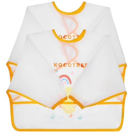 2 stk. Smekker med ermer for småbarn, baby, barn, langermet spisesmekke, ammebluser