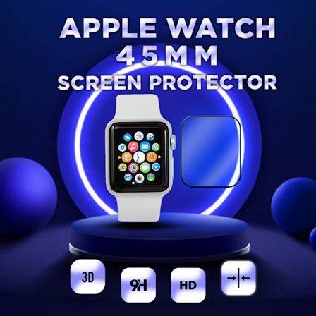Apple Watch 45mm – Skyddsfilm i 3D – Super Kvalitet