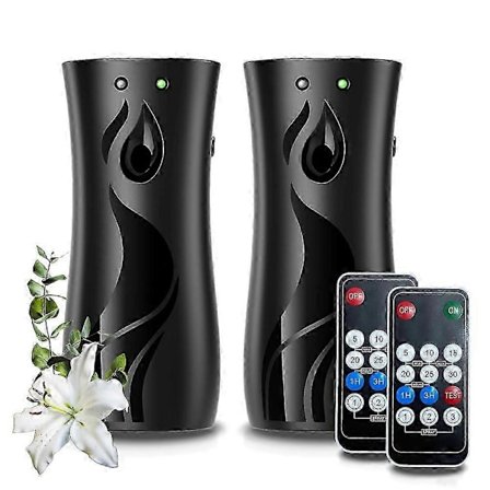 2-pak Automatisk Luftfrisker Spraydispenser, Vægmonteret eller Fritstående Sprayholder, Multi