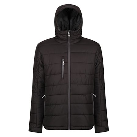 Regatta Professional Herr Värme Vadderad Jacka L Svart/Seal Grå