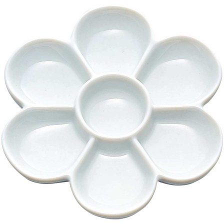 Umezara ceramic palette Flower Ø15cm