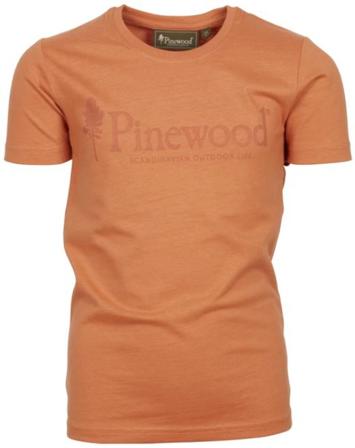 Pinewood - Kids Outdoor Life T-Shirt Kids lasten t-paita - Oranssi- Flanelli ja Kauluspaita
