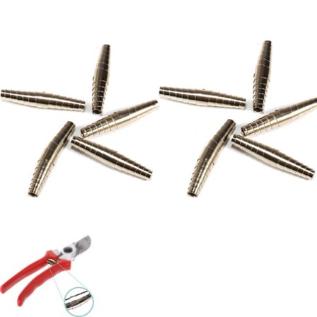 Korvaava kierukkajousi ruostumattomasta teräksestä, silkkiäisjousi, oksasakset, jousi, oksasaksien varaosajousi puutarhasaksiin (10 kpl - hopea)