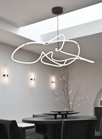 Ghost big taklampe L156 - hvit