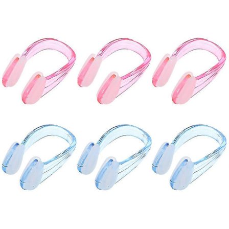 6 st Simning Näsklämma Sim Näsklämma Bärbar Silikon Simning Näsklämma Vuxen Sim Näsklämma