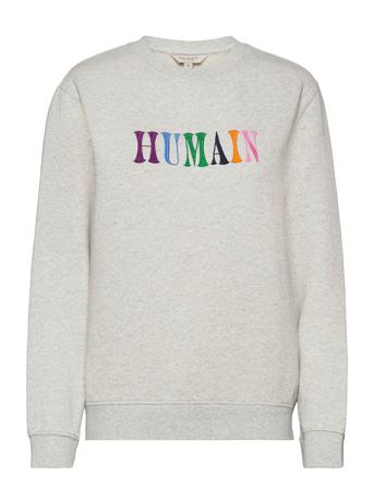 Humain Organic L/S Crew Sweat Grey French Connection