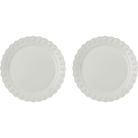 Potteryjo Tulipa tallerken 26 cm, 2-pak, hvid | KitchenOne