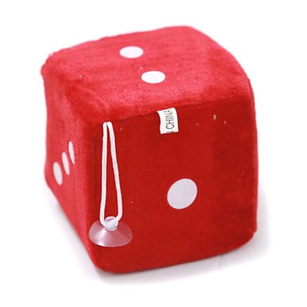 Hengende myk lodden terning / bildekorasjon - Velg farge