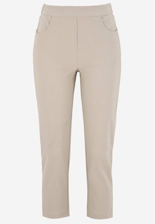 Cellbes of Sweden - Superkomfortabel capribukse i beige for damer i størrelse 64