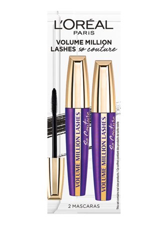 L'Oréal Paris Oa Vol.Millions Lashes Duo Set cont:. 2x9,4 ml Mascara VML so Couture N° 1 Black 1.0items