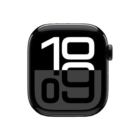 Begagnad Apple Watch Series 10 Aluminum Cellular (46mm) Jet Black Black Sport Band