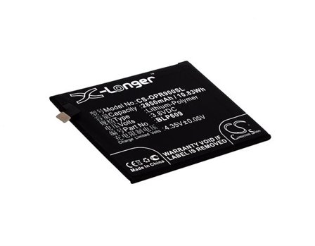 Batteri til SmartPhone, Mobil til OPPO R9, R9 Dual SIM, R9 Dual SIM TD-LTE 64GB og andre.