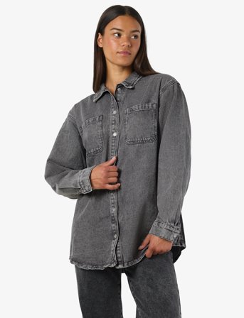 NOISY MAY Nmalva L/S Dnm Shacket Az450Mg Noos - Grey - L
