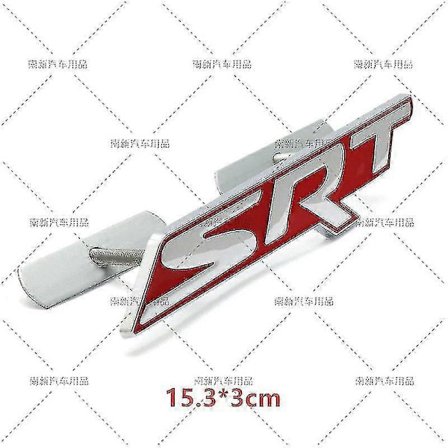 3d Srt Grill Emblem Bil Klistermærker Grill Badge Logo Decal Bil Styling Til Dodge Charger Srt6 Srt8 Journey Caravan Ram Viper