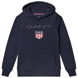 Kids - GANT Navy Shield Hoodie 158-164cm (13-14 years) - Jumpers and knitwear - 158-164cm (13-14 years) - Navy - Junge
