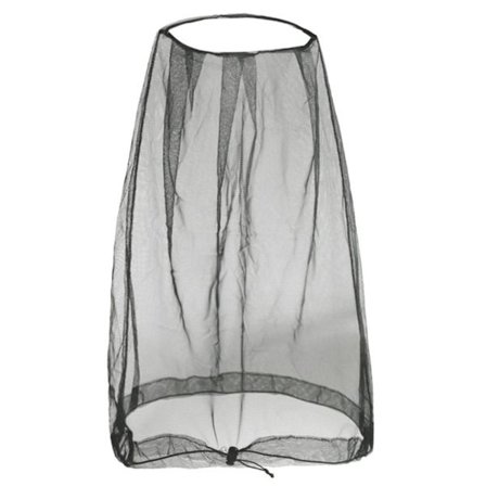 Fuld dækkende myggenet til vandring, camping, let, åndbart net mod insekter, passer til alle typer hatte Sort