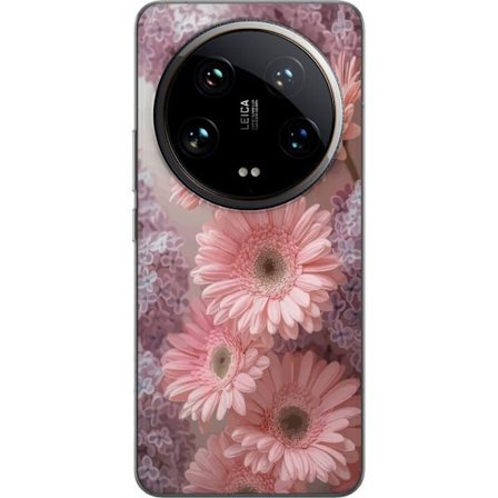 Kompatibelt Mobilskal till Xiaomi Xiaomi 14 Ultra Blomsterdesign Rosa Blommor