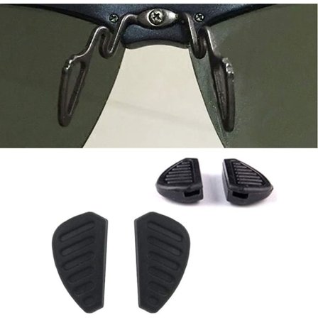 3 paria aurinkolasien nenätyynyjä silmälasien nenätyynyjä, liukueste, painettavat, 17 mm pehmeät silikoniset varaosanenätyynyt nenätyynyissä laseille 