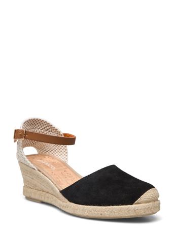 Biaanna Mix Espadrille Heel Suede Sandal Med Hæl Espadrilles Multi/mønstret Bianco*Betinget Tilbud