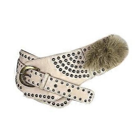 Pörröinen muhkea tilkkutyöinen korsettivyö naisille, muodikas PU-nahkavyö, punk-niittivyö, vyötärönauha mekkoon, neuleeseen, retro valkoinen