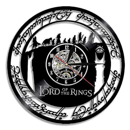 Ringenes Herre Vinyl Plade Vægur, Retro Hjem Dekoration Vægur (FMY)