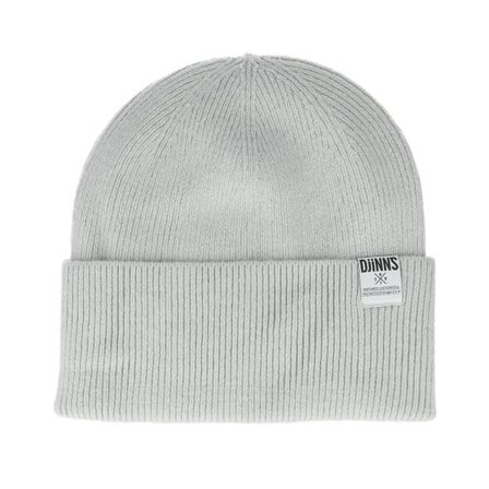 Djinns - Grå cuff Beanie - Basic Beanie Wool Grey Cuff @ Hatstore