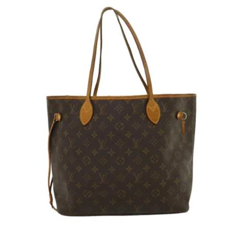 Louis Vuitton Vintage, Pre-owned Neverfull MM Monogram Bag Bruin, Dames, Maat:ONE Size