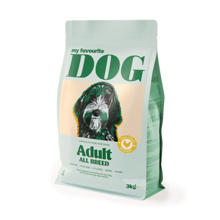 My favourite DOG - Adult Dog Regular Kylling 3 kg - Hund - Hundefôr & hundemat - Tørrfôr for hund - ZOO.no
