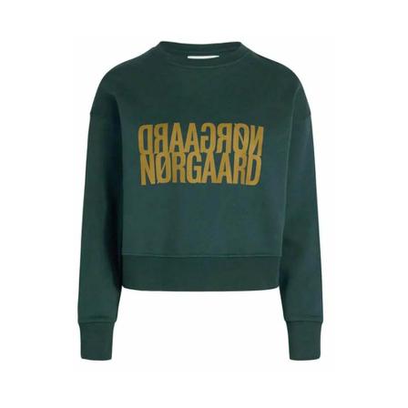 Mads Nørgaard Tilvina Sweatshirt Magical Forest Grøn, Dame Sweatshirts