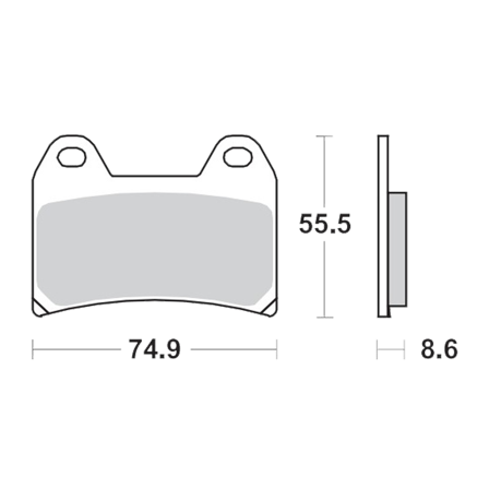 Plaquettes de Frein Avant Moto-Master RoadPro Ceramic - Moto Guzzi V9 850 ie Bobber ABS 2016-2018