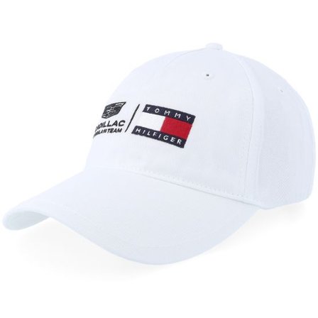 Tommy Hilfiger - Motor Vit unconstructed Keps - Cadillac Brand Cap Optic White Dad Cap @ Hatstore