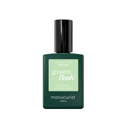 Manucurist GREEN FLASH - Smalto Semipermanente Pistachio 15ml - Smalto Effetto Gel