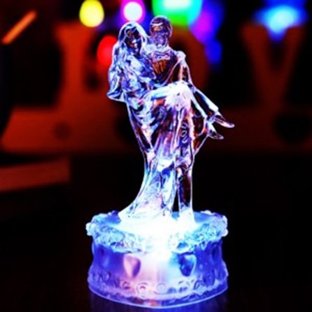 Alla hjärtans dag present till romantiska älskare Färgglada nattlampor Romantiska par Färgglada lampor