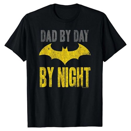 Batman Herr Pappa På Dagen T-Shirt L Svart/Gul