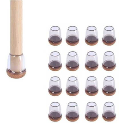 16 stk Stoppere for Stolbein, Gulvbeskyttere for Stolbein