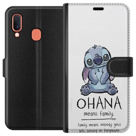 Samsung Galaxy A20e Lompakkokotelo Stitch Ohana